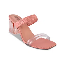 madam glorious Transparent Block Sandals  Heels image 4