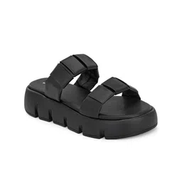 knoos Textured Open Back Flatform Heels image 3