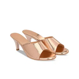 CLOG LONDON Textured Open Toe Kitten Heels image 2