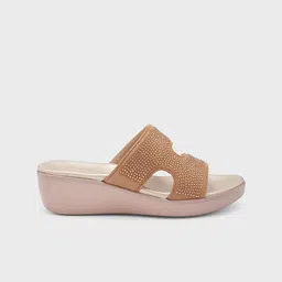 Sole To Soul Embellished Open Toe Wedge Heels image 4