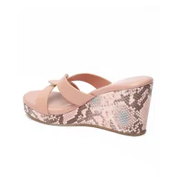 Bruno Manetti Printed Open Toe Wedges image 2