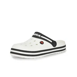 Adda Men White & Black Clogs image 3