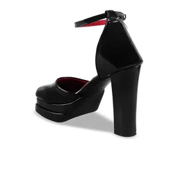 THE WHITE POLE Square Toe Party Platform Heels With Ankle Loop image 3