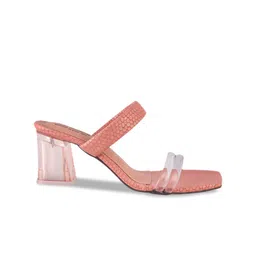 madam glorious Transparent Block Sandals  Heels image 3