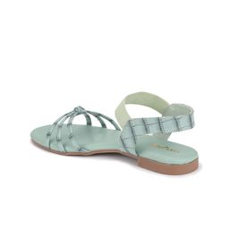 Luxyfeel Textured Open Toe Flats With Backstrap image 2