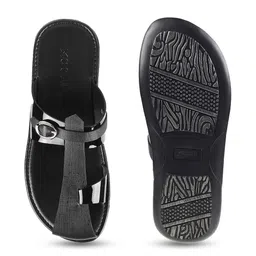 Mochi Men Open One Toe Comfort Sandals With Buckle Detail image 2