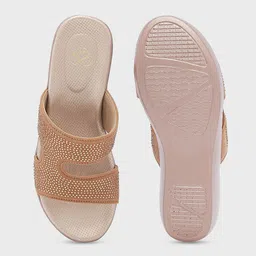 Sole To Soul Embellished Open Toe Wedge Heels image 2