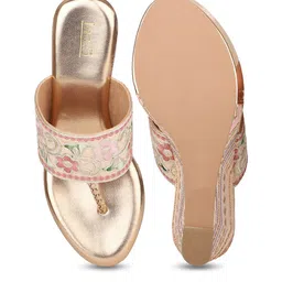 Inc 5 Embroidered Open Toe Wedge Heels image 4
