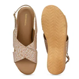 CLOG LONDON Cross Strap Printed Wedges With Backstrap image 5