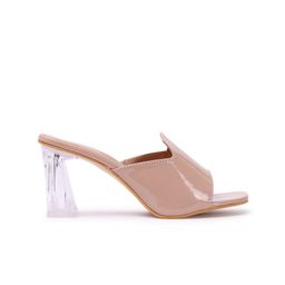 TWIN TOES Cream-Coloured Party Block Heels image 2