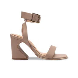 HEEL YOUR SOLE Open Toe Leather Block Heels image 2