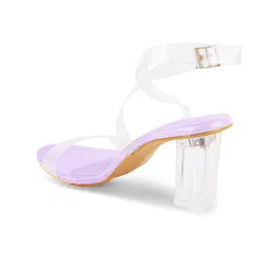 JM Looks Open Toe Block Heels image 4