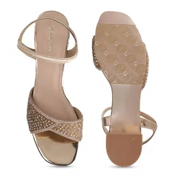 Metro Embellished Open Toe Block Heels image 2