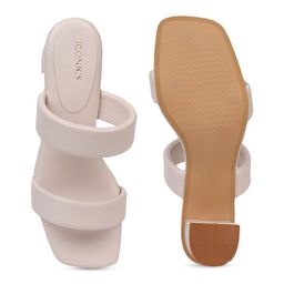 ICONICS Cream-Coloured Block Heels image 5