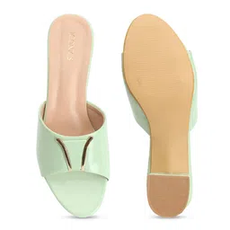 ICONICS Embellished Open Toe Block Heels image 5