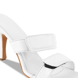 Try Me Two Strap Open Toe Slim Heels image 3