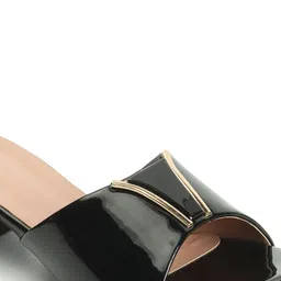 ICONICS Embellished Open Toe Block Heels image 3