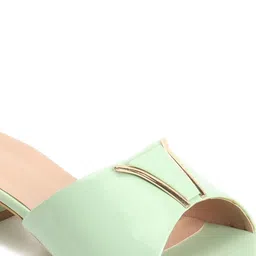ICONICS Embellished Open Toe Block Heels image 4