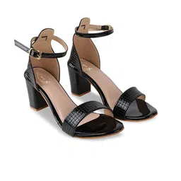 Stylestry Open Toe Block Heels With Buckles image 2