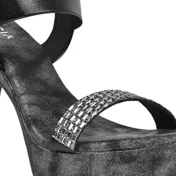 Rocia Embellished Party Platform Heels With Backstrap image 3