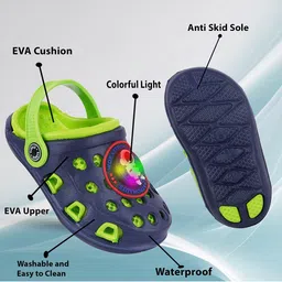 BAESD Kids LED Lighting Space Character Clogs image 2