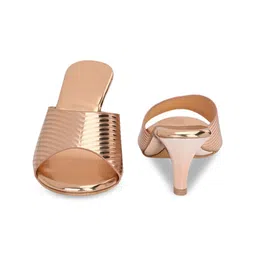 CLOG LONDON Textured Open Toe Kitten Heels image 5