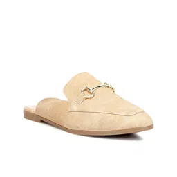 London Rag Textured Round Toe Mules-55