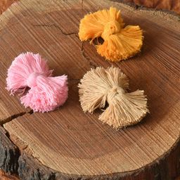 FUNKRAFTS Girls Pink Brown & Brown Set of 3 Alligator Hair Clip-41