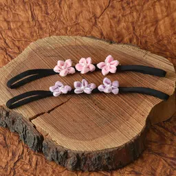 FUNKRAFTS Girls Pink & Lavender Set of 2 Hairbands-38