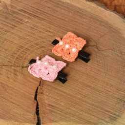 FUNKRAFTS Girls Multi-colour Set of 2 Beaded Alligator Hair Clip-100