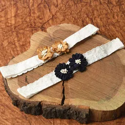 FUNKRAFTS Girls Black & White Set of 2 Hairband-23