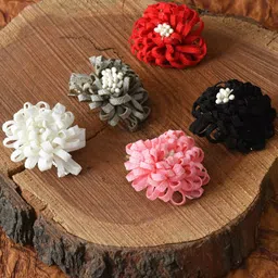 FUNKRAFTS Girls Set of 5 Multi-coloured Alligator Hair Clip-18