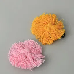 FUNKRAFTS Girls Orange & Pink Set of 2 Alligator Hair Clip-image-88