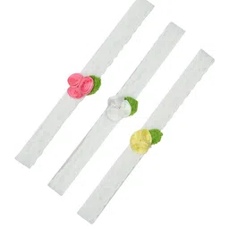 FUNKRAFTS Girls Multicoloured Set of 3 Lace Hairband image 2