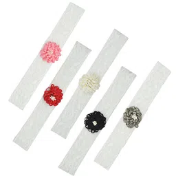 FUNKRAFTS Girls White & Multicoloured Set of 5 Headband image 2