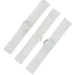 FUNKRAFTS Girls White & Red Set of 3 Lace Headband image 2