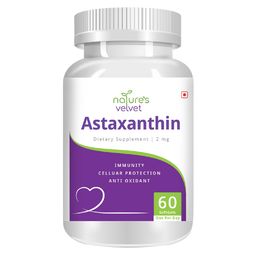 Natures Velvet Astaxanthin 2 mg,  60 softgels -86