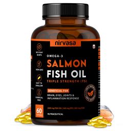 Nirvasa Omega-3 Salmon Fish Oil Triple Strength,  60 softgels -13