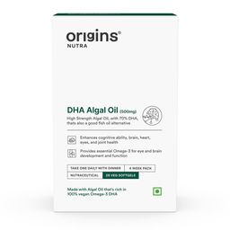 Origins Nutra DHA Algal Oil 500mg,  28 softgels -1