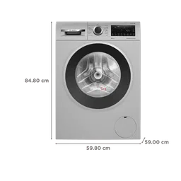 BOSCH 10.5/6 kg 5 Star Fully Automatic Front Load Washer Dryer(Series 6, WNA264U9IN, In-built Heater, Silver) image 2