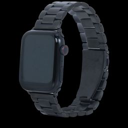 Croma Broad Metallic Strap for Apple iWatch (38mm / 40mm / 41mm) (Apple Compatible, Black)-19