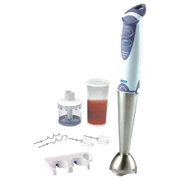 BOSS Quickmix 450 Watt 2 Speed Hand Blender with 4 Attachments (Detachable Metal Foot, White)-picture-11