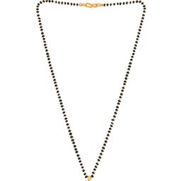 FEMMIBELLA Set of 2 Gold-Plated Studded and Beaded Mangalsutras-45