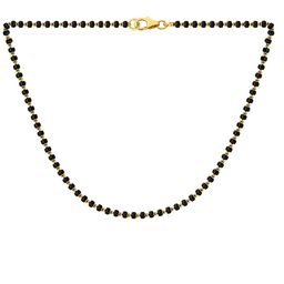 Vighnaharta Gold-Plated Artificial Stones-Studded & Beaded Mangalsutra-image-52