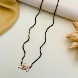 Anouk Gold-Plated Artificial Stones and Beads Mangalsutra-37