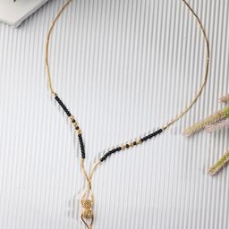 AanyaCentric Gold-Plated Beaded Brass Mangalsutra-40
