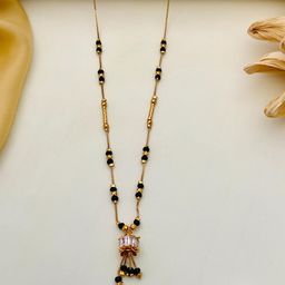 Anouk Gold-Plated Artificial Stones and Beads Mangalsutra image 3