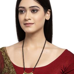 PANASH Gold-Plated Pearls Beaded Mangalsutra image 3