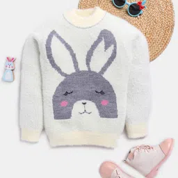 Here&Now X Game Begins Girls Rabbit Pullover with Fuzzy Detail-image-93