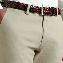 SIMON CARTER LONDON Men Braided Leather Belt-image-42